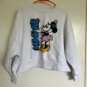 Vintage Disney Mickey & Co. Minnie Mouse Cropped Crewneck Sweater